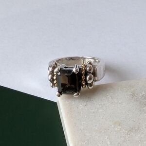 Lagos Gemstone Glacier Caviar Ring
